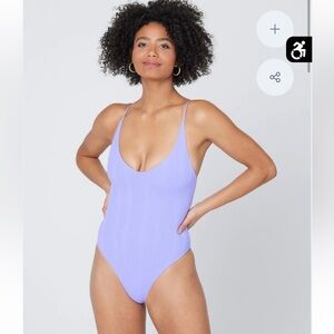 NWOT LSpace Purple One-Piece Swimsuit